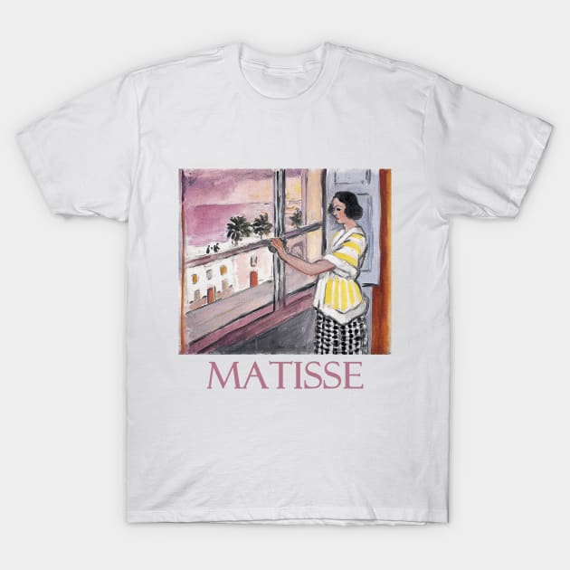 Young Woman at the Window, Sunset (1921) by Henri Matisse T-Shirt by Naves